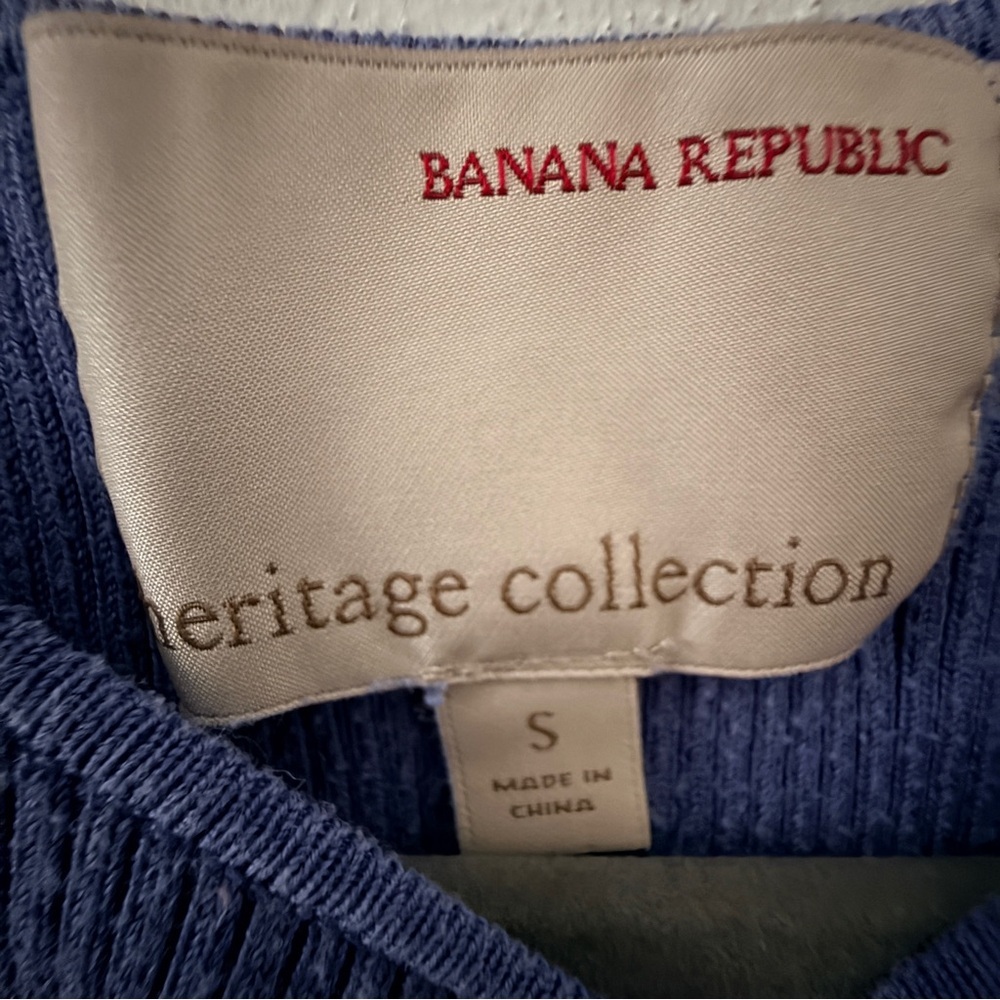 Banana Republic Heritage Collection Silk-Cotton Ribbed Sweater Tank - Small - Picture 5 of 8